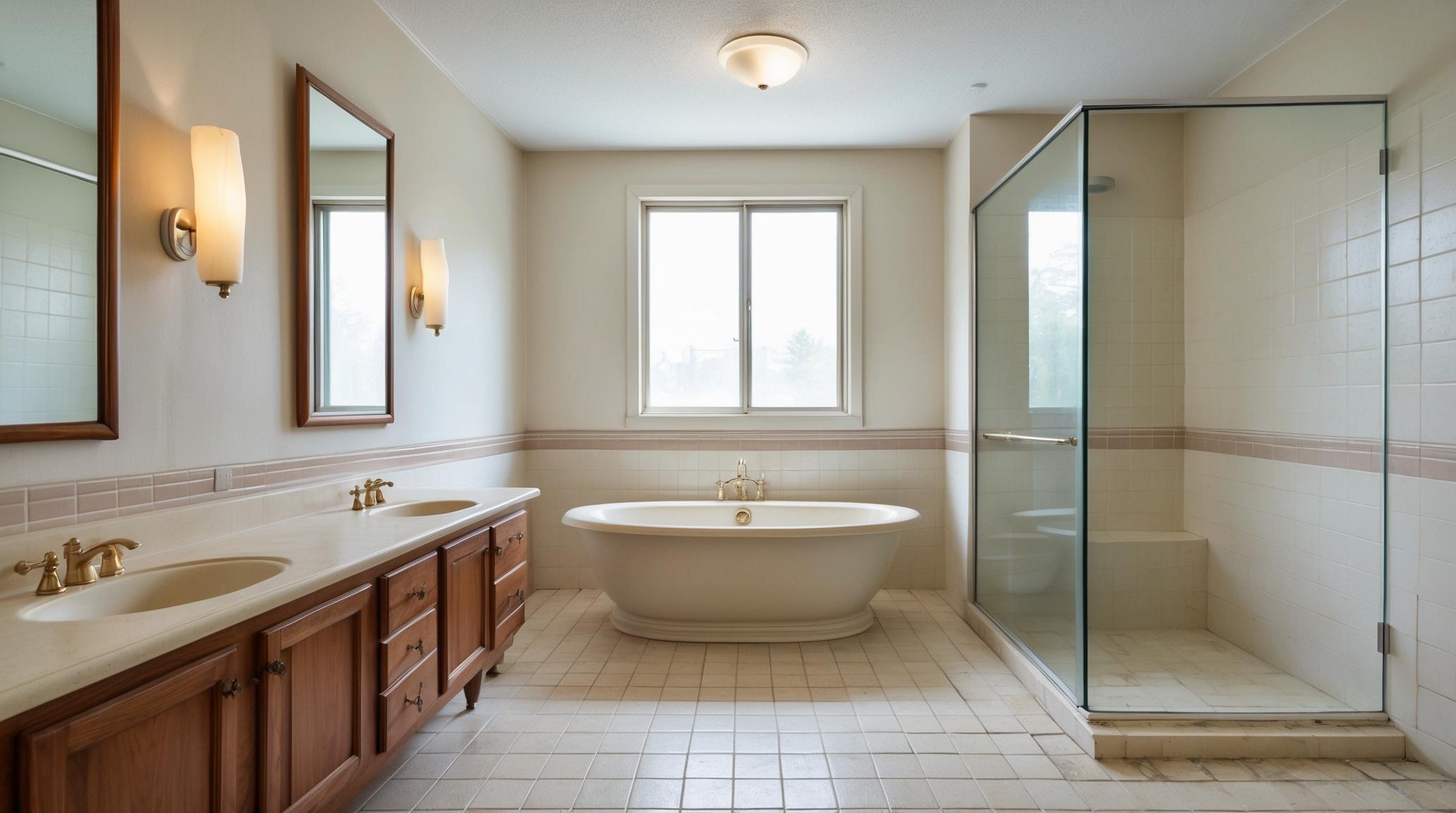 Before Spa-Inspired Master Bathroom