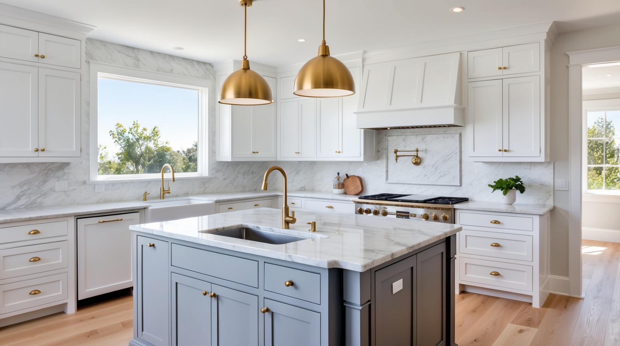 After Coastal White Kitchen