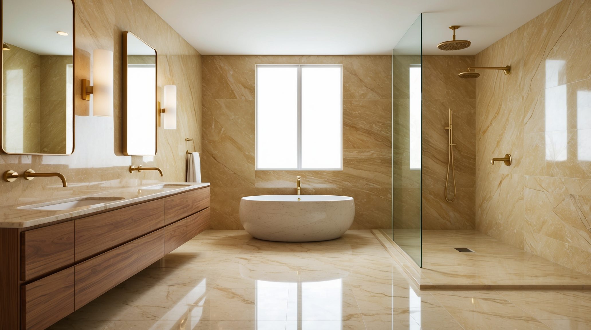 Spa-Inspired Master Bathroom — Wilton Manors, FL